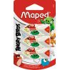 Maped Lot De 3 Gommes Blanches Angry Birds