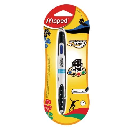 Maped Stylo Bille Moyen 4 Couleur