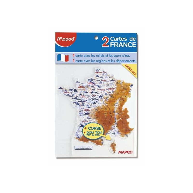 Maped 2 Cartes France Plastiq