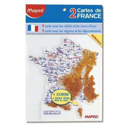 Maped 2 Cartes France Plastiq