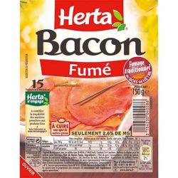 Herta Bacon Superposé Barquette150G