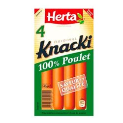 Herta 140G 4 Knackis 100% Poulet