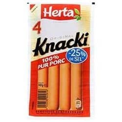 Herta 140G Knacki Redui Sel