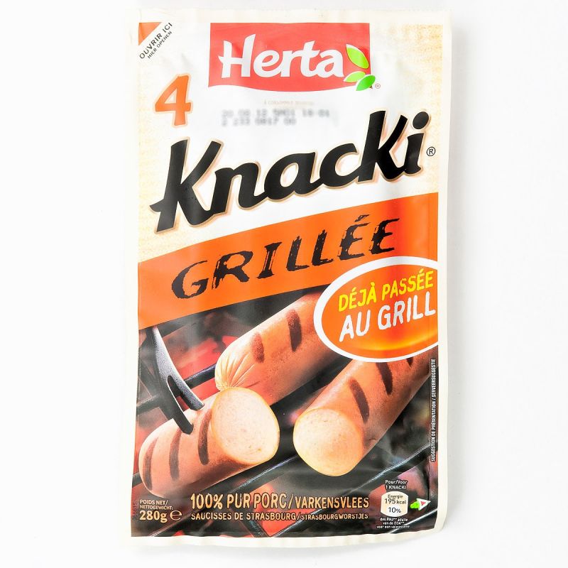 Herta Knacki Grille X4 Pieces 280G