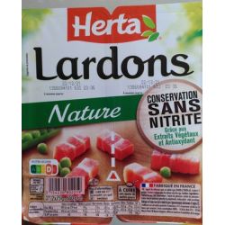 Herta 2X75G Lardons Natures Sans Nitrite