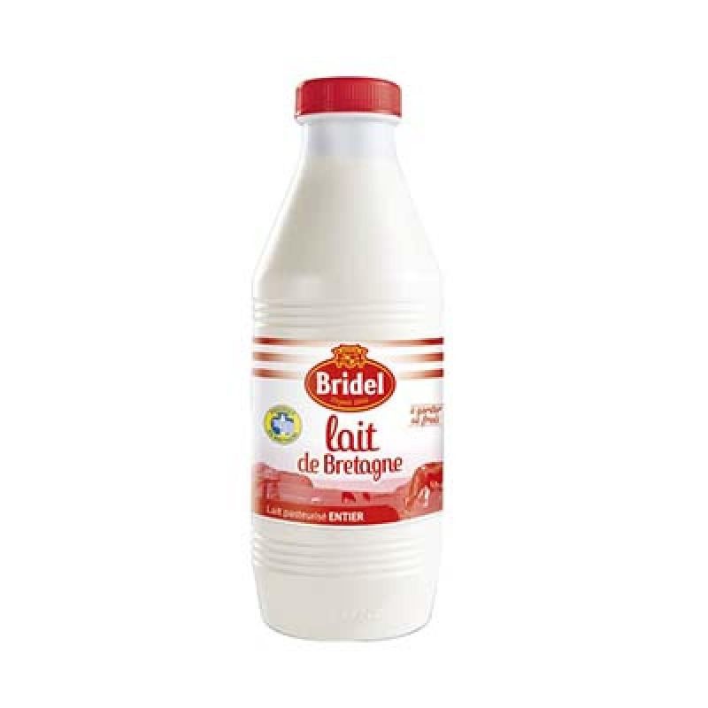 Bridel 1L Lait Frais Entier Pasteurisé