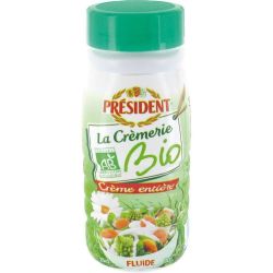 President 25Cl Crème Fluide Legere Uht Bio 30%