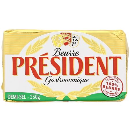 President 250G Beur.Plaq.80%Demi Sel Pdt