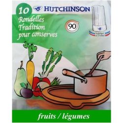 Hutchinson 10 Rondelles Tradition Classic Pour Bocal 90X65