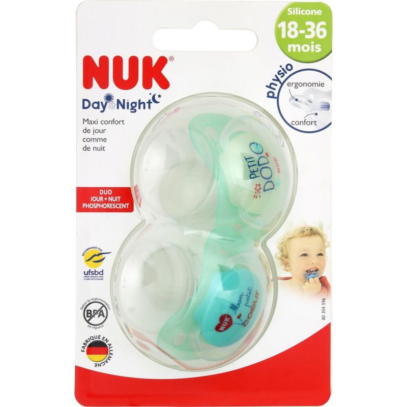 SUCETTE PHYSIO SILICONE 6-18 MOIS NUK