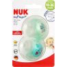 Nuk Sucette Physiologique Silicone 18 À 36 Mois : Le Lot De 2 Sucettes