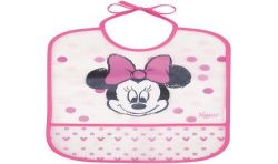 Tigex Disney Baby Minnie Bavoir Peva Imperméable Rose 6 Mois
