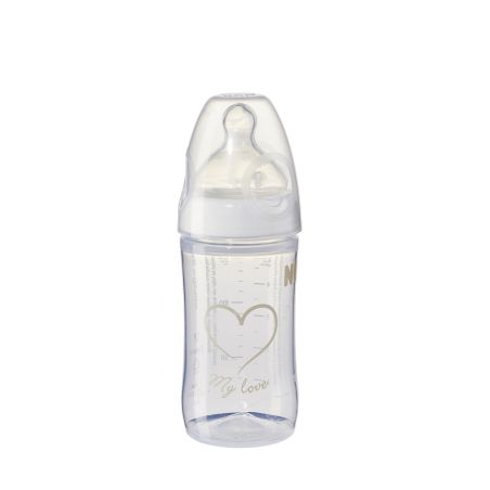 Nuk Biberon Blanc Col Large 150 Ml 0 À 6 Mois : Le