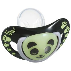 Tigex Sucettes Smart Night En Silicone Taille 18 Mois+ Panda Phosphorescente X2