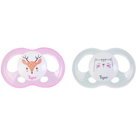 Tigex Soft Touch Set De 2 Sucettes Taille 0-6 Mois