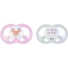 Tigex Soft Touch Set De 2 Sucettes Taille 0-6 Mois