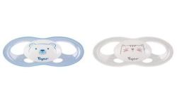Tigex Sucettes Soft Touch Silicone Taille 0-6 M Ourson Chat X2