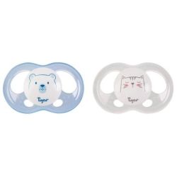 Tigex Sucettes Soft Touch Silicone Taille 0-6 M Ourson Chat X2