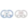 Tigex Sucettes Soft Touch Silicone Taille 0-6 M Ourson Chat X2