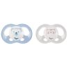 Tigex Sucettes Soft Touch Silicone Taille 0-6 M Ourson Chat X2