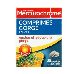 Mercurochrome Mercu.Comprim Gorge A Sucerx30