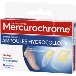 Mercurochrome Pansements Hydrocolloïdes Ampoules : La Boite De 6