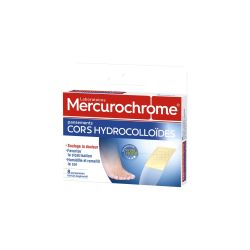 Mercurochrome Pansement Hydrocolloide Cors : La Boîte De 8 Pansements