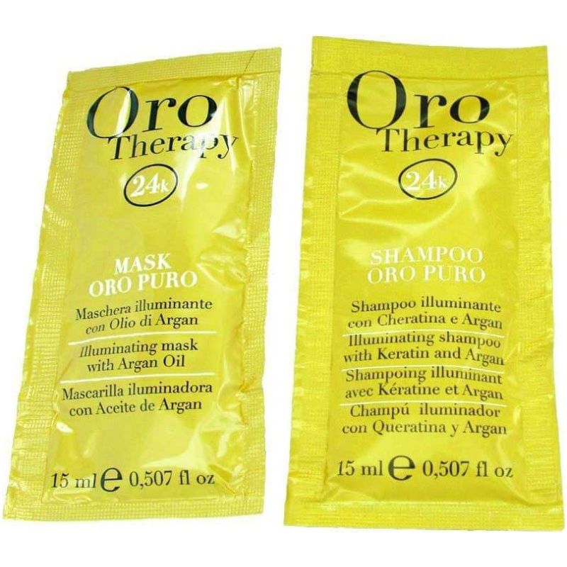 Fanola Oro Therapy Shampoo & Mask Gold 2X15Ml