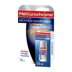 Mercurochrome Pansement Liquide Petites Coupures : Le Flacon De 3,25Ml