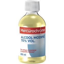 Mercurochrome Alcool Modifié 70% Vol : Le Flacon De 200Ml