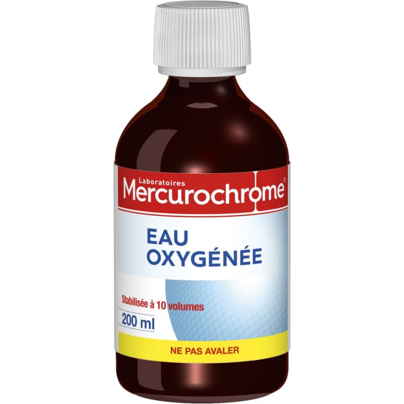 Mercurochrome Eau Oxygénée : Le Flacon De 200 Ml