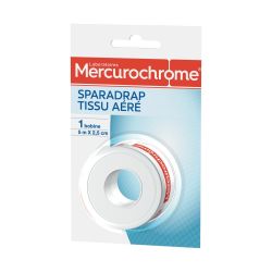 Mercurochrome Sparadrap Tissu Aéré : La Bobine De 5 M