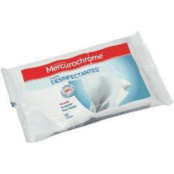 Mercurochrome Lingettes Desinfectantes Etui Fraicheur X12