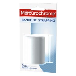 Mercurochrome Bandage-Pansement Bande De Strapping 2,5 M X 6 Cm : La