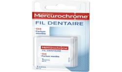 Mercurochr Mercurochrome Fil Dentaire Parfum Menthe 60M : La Bobine