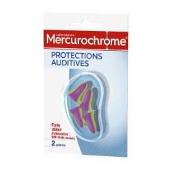 Mercurochrome Protection Auditive Atténuation Snr 35 Db : Les 2 Paires