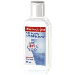 Mercurochr Mercurochrome Gel Désinfectant Mains : Le Flacon De 75Ml