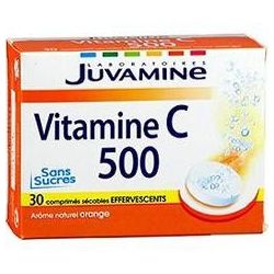 Juvamine Vitamine C500 Sans Sucres 30Comprimes Eferv.