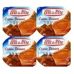 Elle & Vire 4X125G Creme Dessert Caramel Elle&Vire