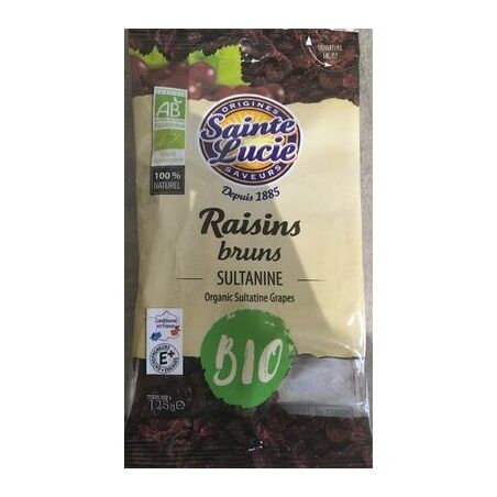 Sainte Lucie Raisins Bruns Sultanine Bio