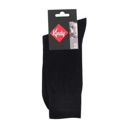 Kindy Chaussettes Hommes Pur Fil D'Ecosse Pieds Sensibles Noir 39/41