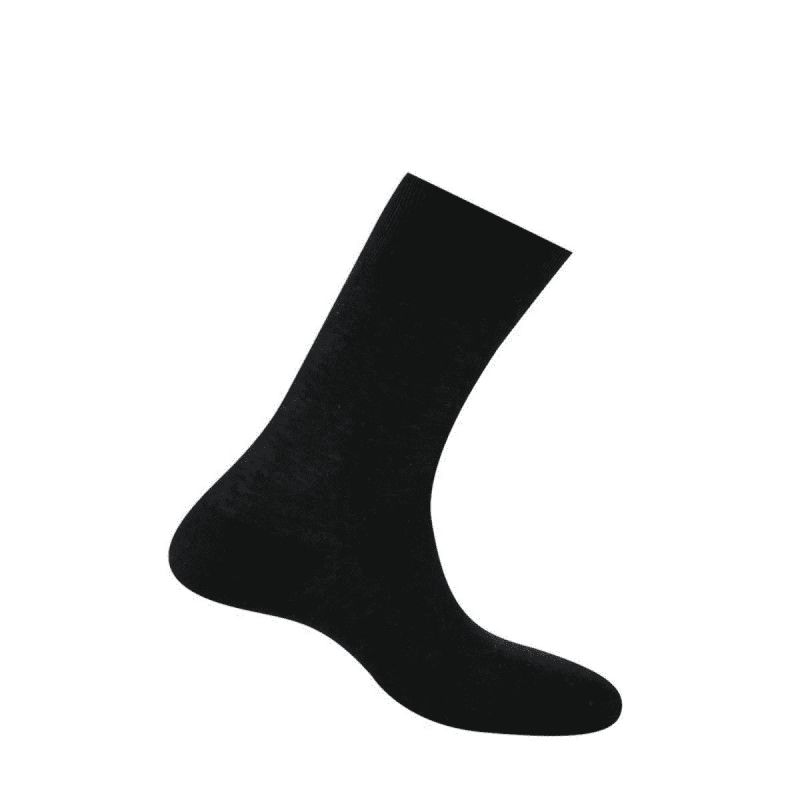 Kindy Chaussettes Hommes Pur Fil D'Ecosse Pieds Sensibles Noir 44/46