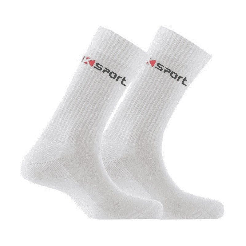 Kindy Pack De 2 Paires Chaussettes K-Sport Blanc 39/42