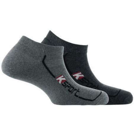 Kindy Pack De 2 Paires D'Invisibles K-Sport Gris 43/46