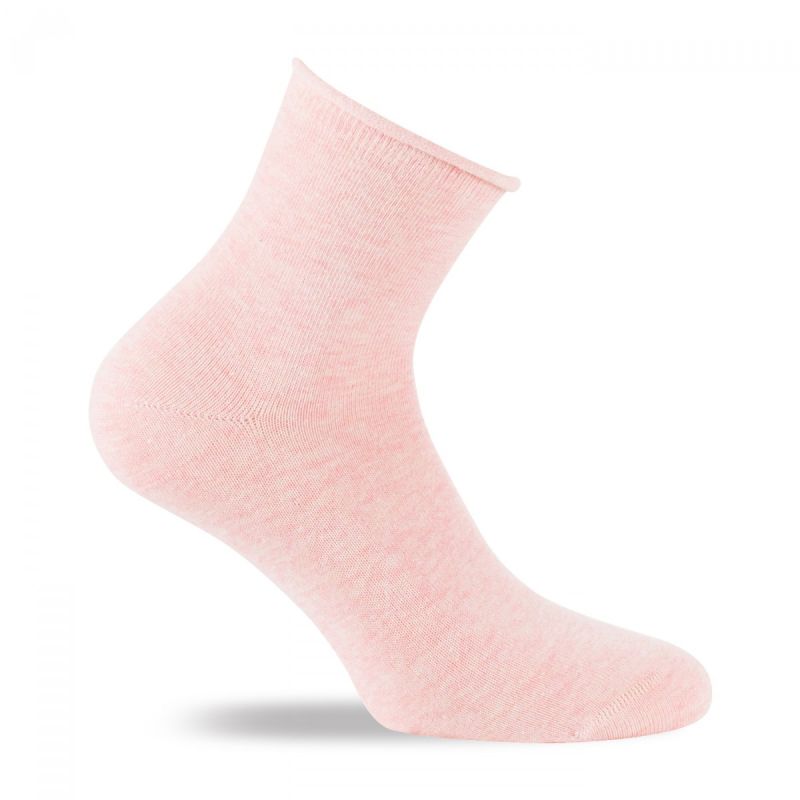 Kindy Socquettes Unies En Coton Biologique Corail 37/41