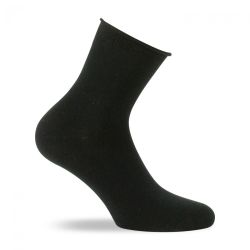 Kindy Socquettes Unies En Coton Biologique Noir 37/41