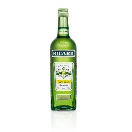 Ricard Pastis Plantes Fraîches 45% : La Bouteille De 70Cl