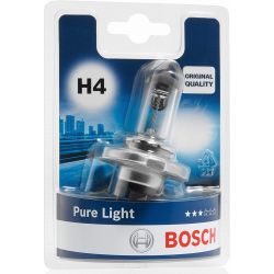 Bosch Lampe De Phare Pure Light H4 12V 60/55W (Ampoule X1)