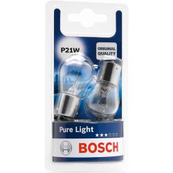 Bosch Lampes Pure Light P21W 12V 21W (Ampoule X2)
