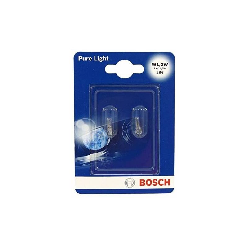 Bosch Lampes Pure Light W1,2W 12V 1,2W (Ampoule X2)